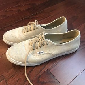 Vans Women’s speckled linen shoes. Sz 9.5